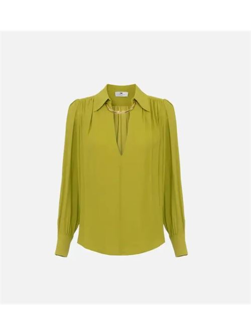 SHIRT WITH JEWEL ACCESSORY ELISABETTA FRANCHI | CA12356E2EA9 Iguana